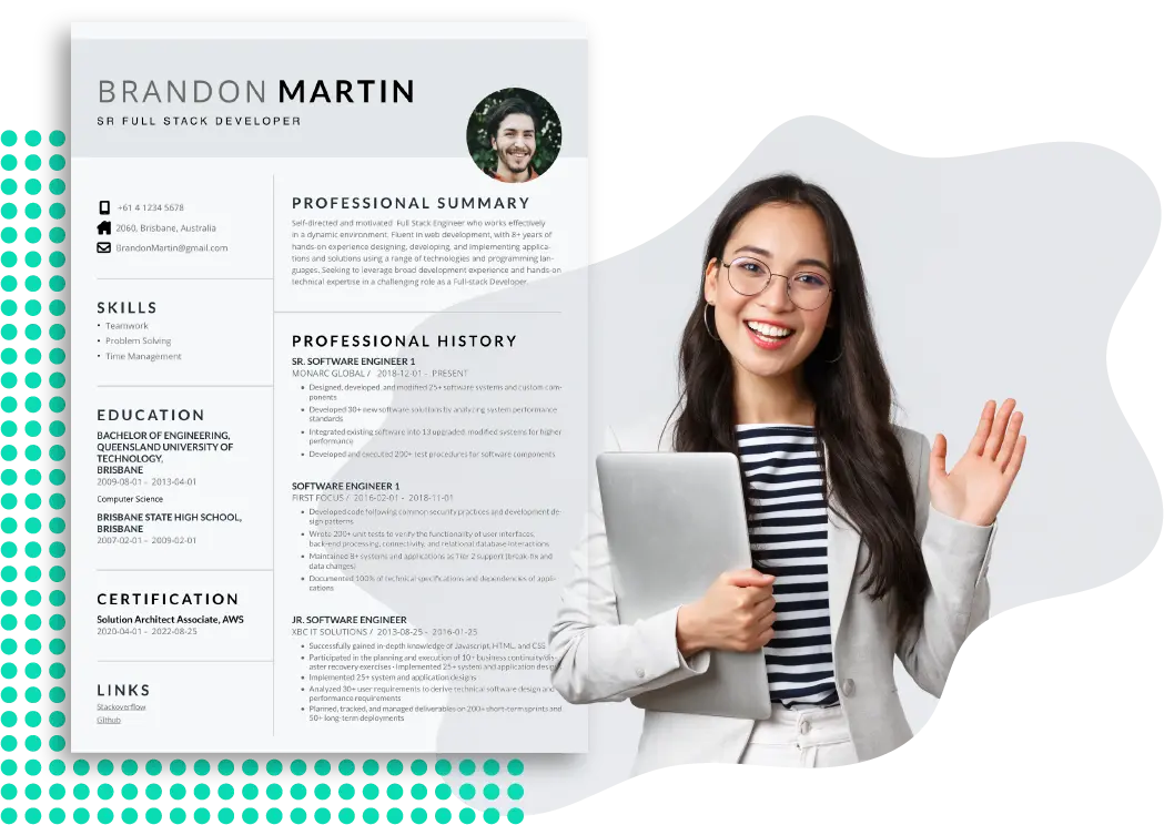 Resume template preview